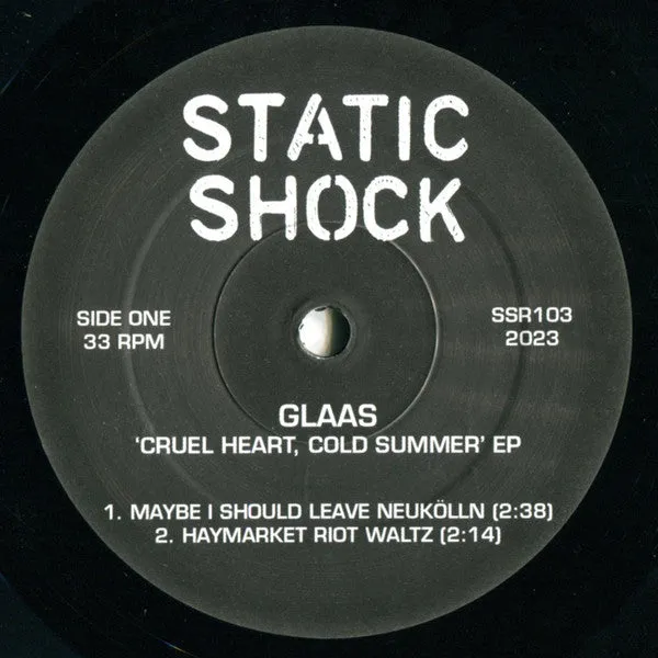 Glaas Cruel Heart, Cold Summer 7" EP brukt VG+