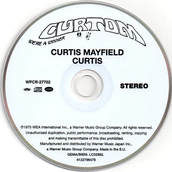 Curtis Mayfield Curtis CD brukt remaster obi 2014