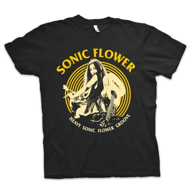 Heavy Psych Sounds Sonic Flower #01 t-skjorte svart