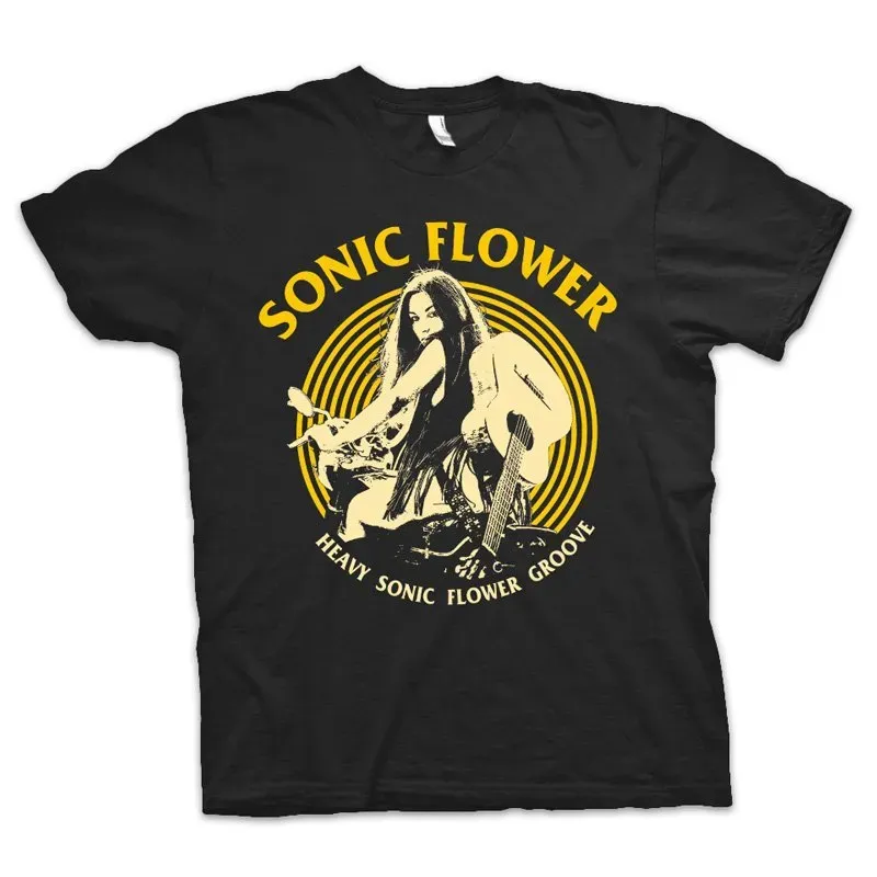Heavy Psych Sounds Sonic Flower #01 t-skjorte svart