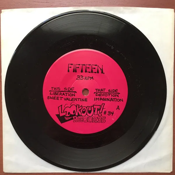 Fifteen Fifteen 7 EP rød vinyl brukt punk