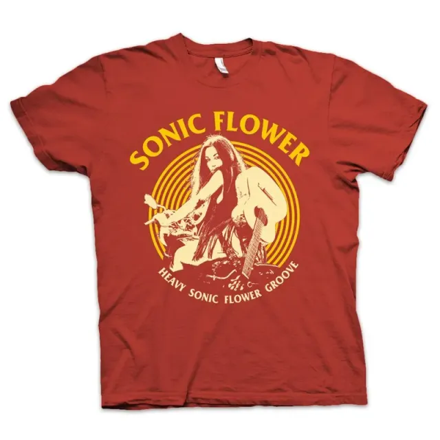 Heavy Psych Sounds Sonic Flower #01 t-skjorte rød