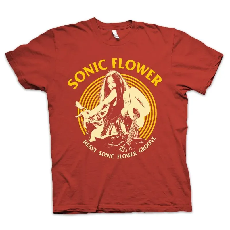 Heavy Psych Sounds Sonic Flower #01 t-skjorte rød