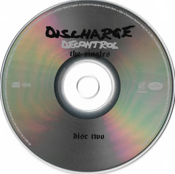 Discharge Decontrol The Singles 2xCD brukt