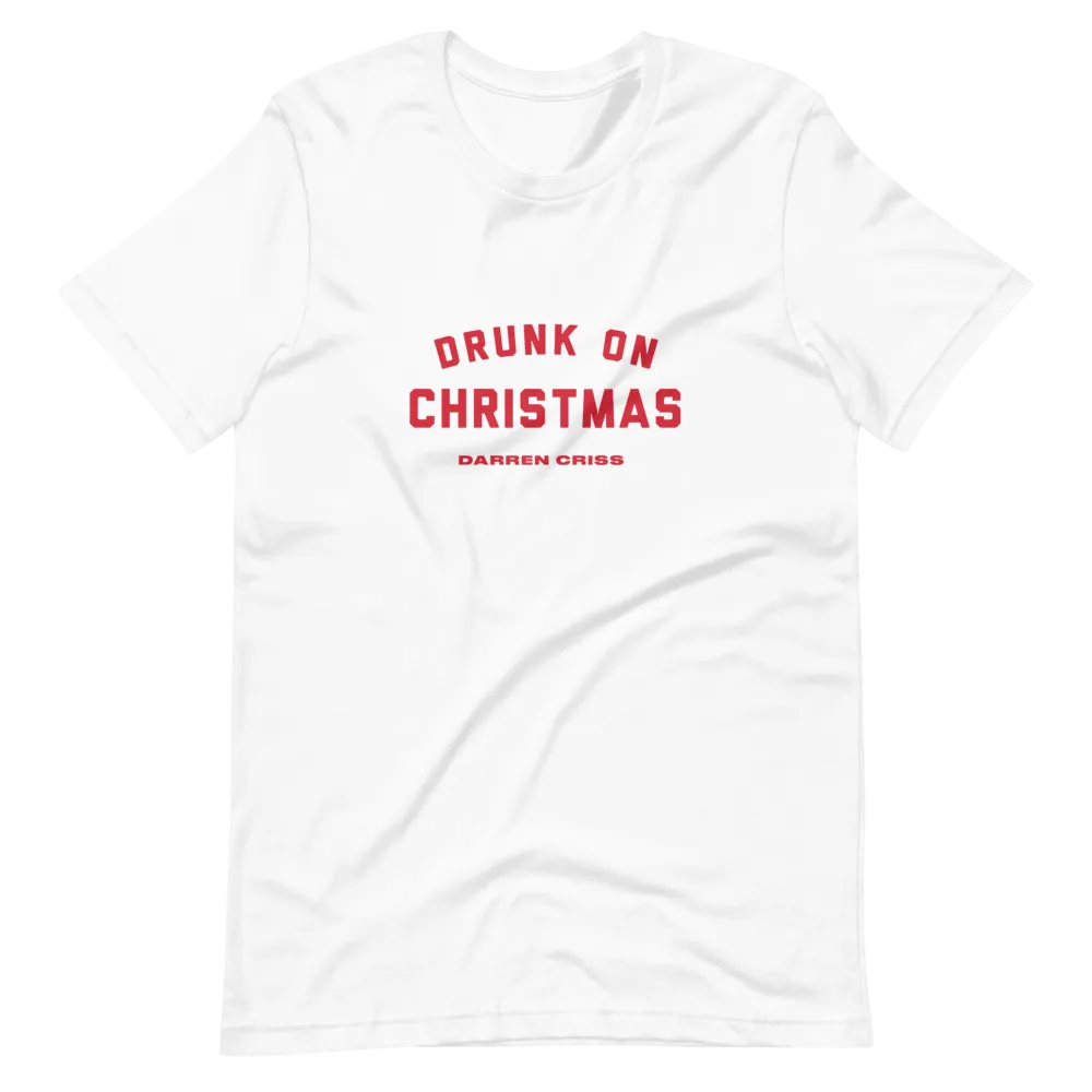Darren Criss Drunk On Christmas t-skjorte grønn