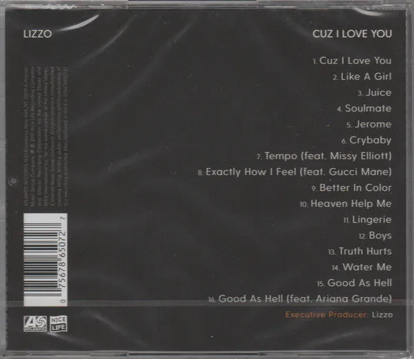 Lizzo Cuz I Love You CD album brukt