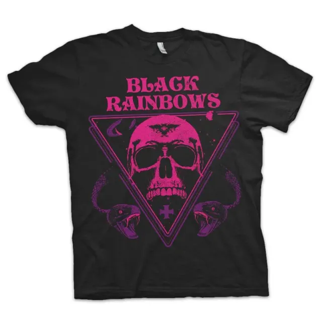 Black Rainbows #11 t-skjorte svart bomull