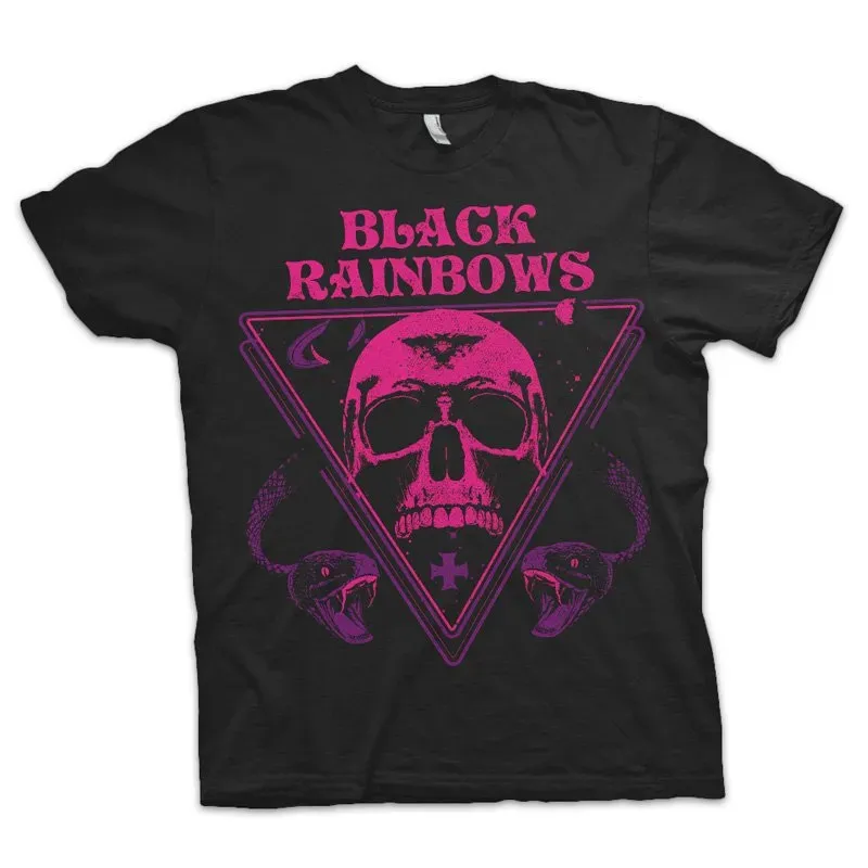 Black Rainbows #11 t-skjorte svart bomull