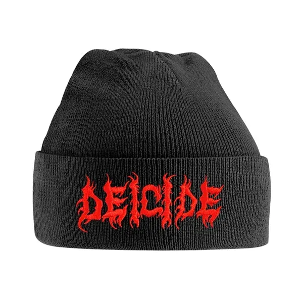 DEICIDE logo beanie lue brodert svart