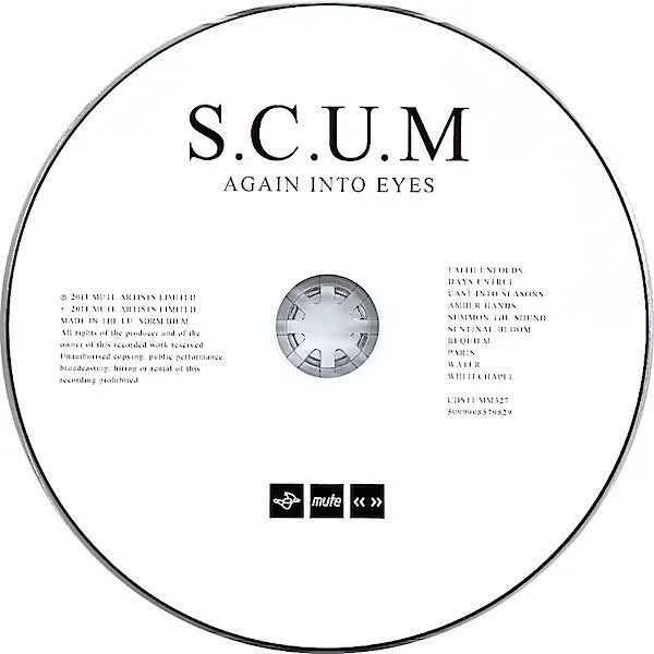 S.C.U.M Again Into Eyes CD digisleeve brukt goth-rock