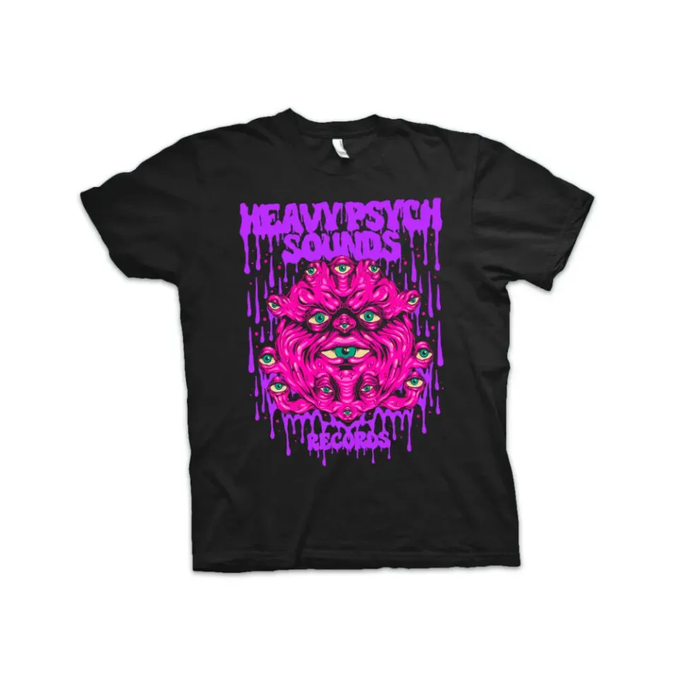 Heavy Psych Sounds #74 t-skjorte svart magenta
