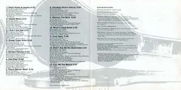 Lynyrd Skynyrd Skynyrd's Innyrds CD samling brukt