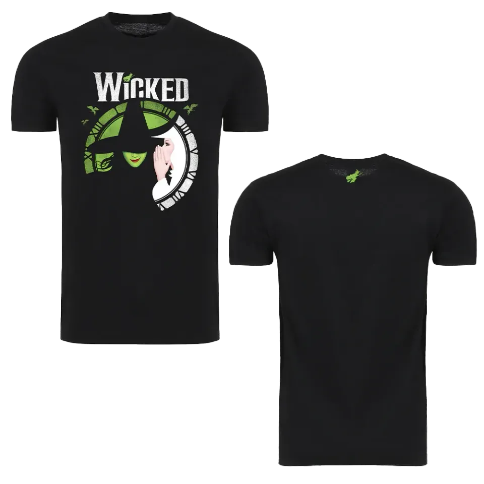 Wicked Clock Tee t-skjorte svart unisex