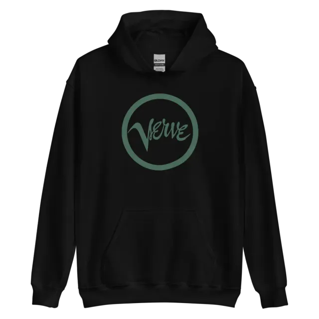 Verve Logo hettegenser svart bomull