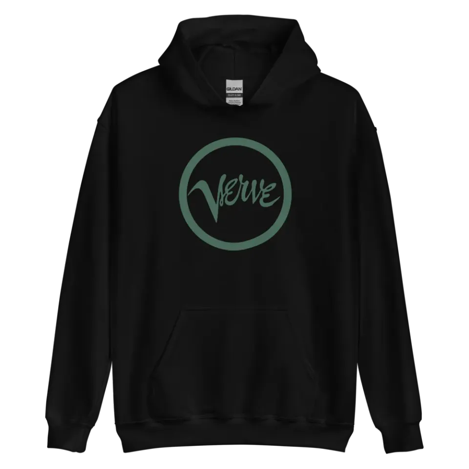 Verve Logo hettegenser svart bomull