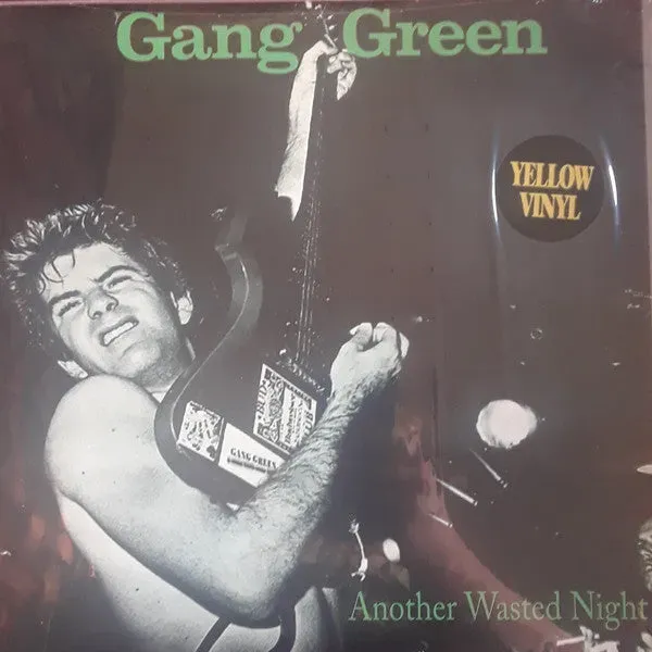 Gang Green Another Wasted Night LP vinyl gul brukt