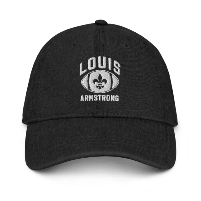 Verve Louis Armstrong denim football caps merch
