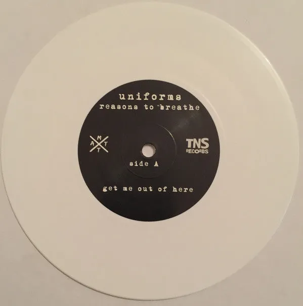 Uniforms Reasons To Breathe 7" hvit brukt punk