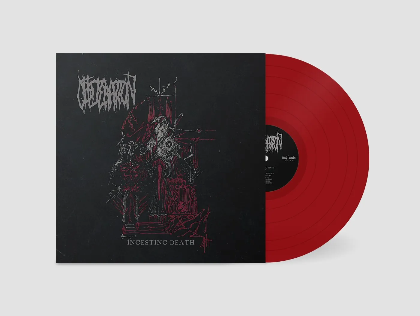 Obliteration Ingesting Death LP rød vinyl