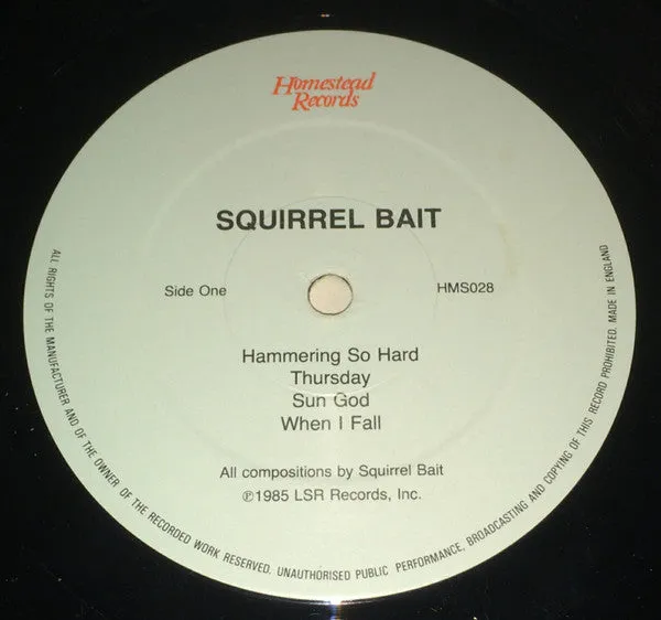 Squirrel Bait Squirrel Bait 12" vinyl EP brukt