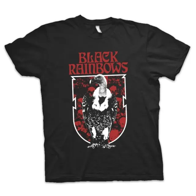 Heavy Psych Sounds Black Rainbows #18 t-skjorte svart bomull