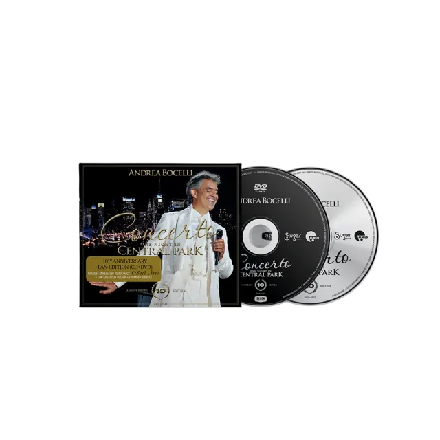 Verve Andrea Bocelli Concerto One Night In Central Park CD+DVD 10th Anniversary live
