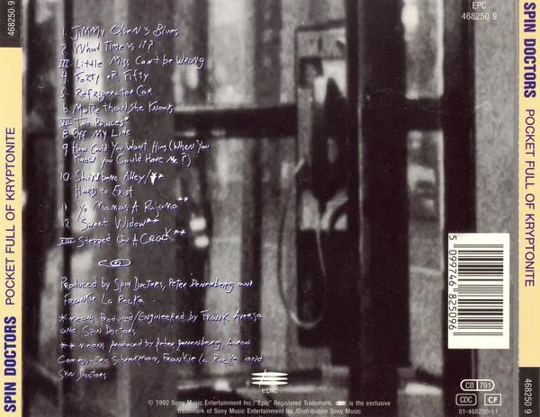 Spin Doctors Pocket Full Of Kryptonite CD brukt bonusspor