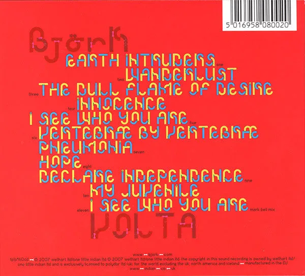 Björk Volta CD digipak brukt – UK 2007