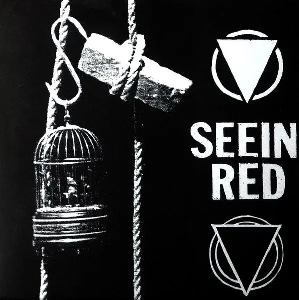 Seein Red Sanctions split 7" vinyl brukt hardcore punk