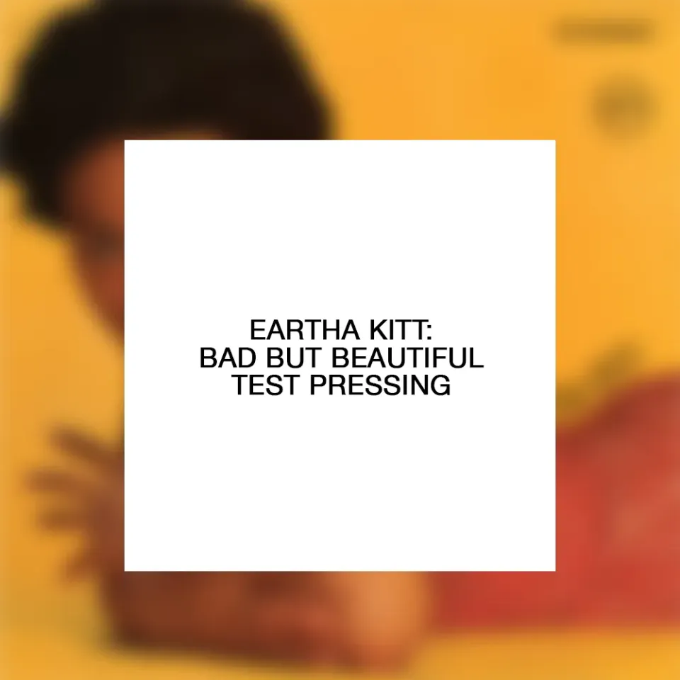 Verve Eartha Kitt Bad But Beautiful testpressing LP
