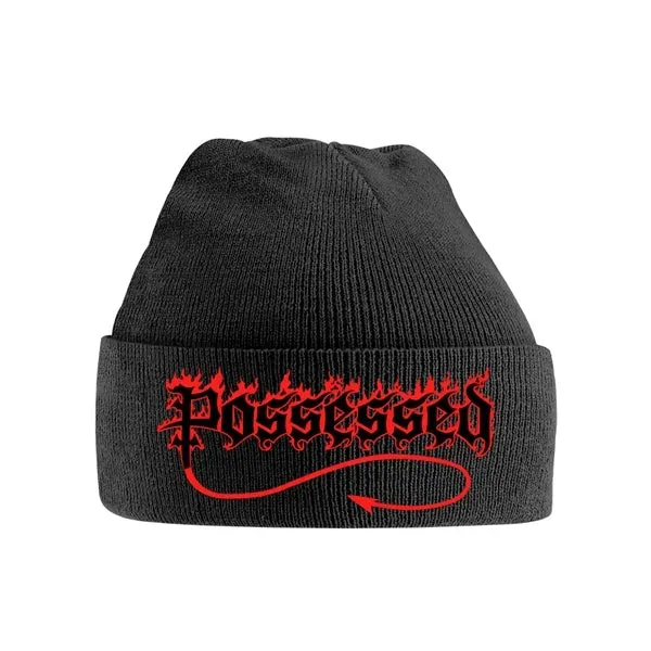 POSSESSED Logo beanie lue brodert svart