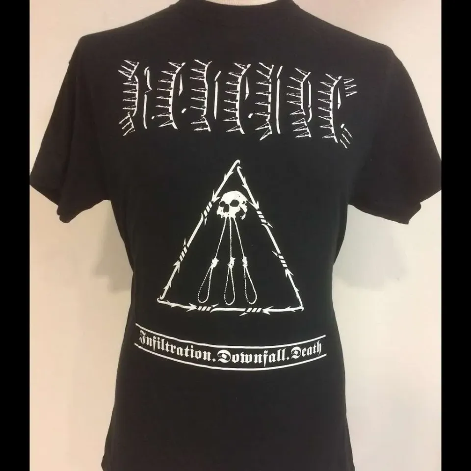 Revenge Infiltration Downfall Death t-skjorte svart