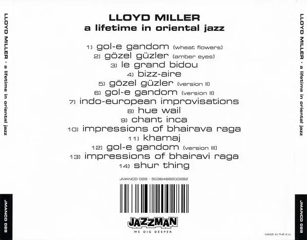 Lloyd Miller Lifetime Oriental Jazz CD brukt samling