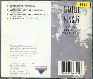 Charles Mingus Better Git It CD brukt