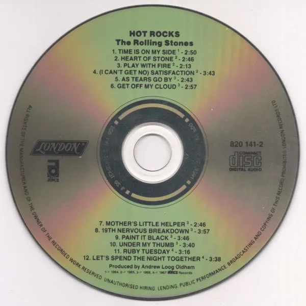 Rolling Stones Hot Rocks 1964-1971 2xCD brukt samleplate