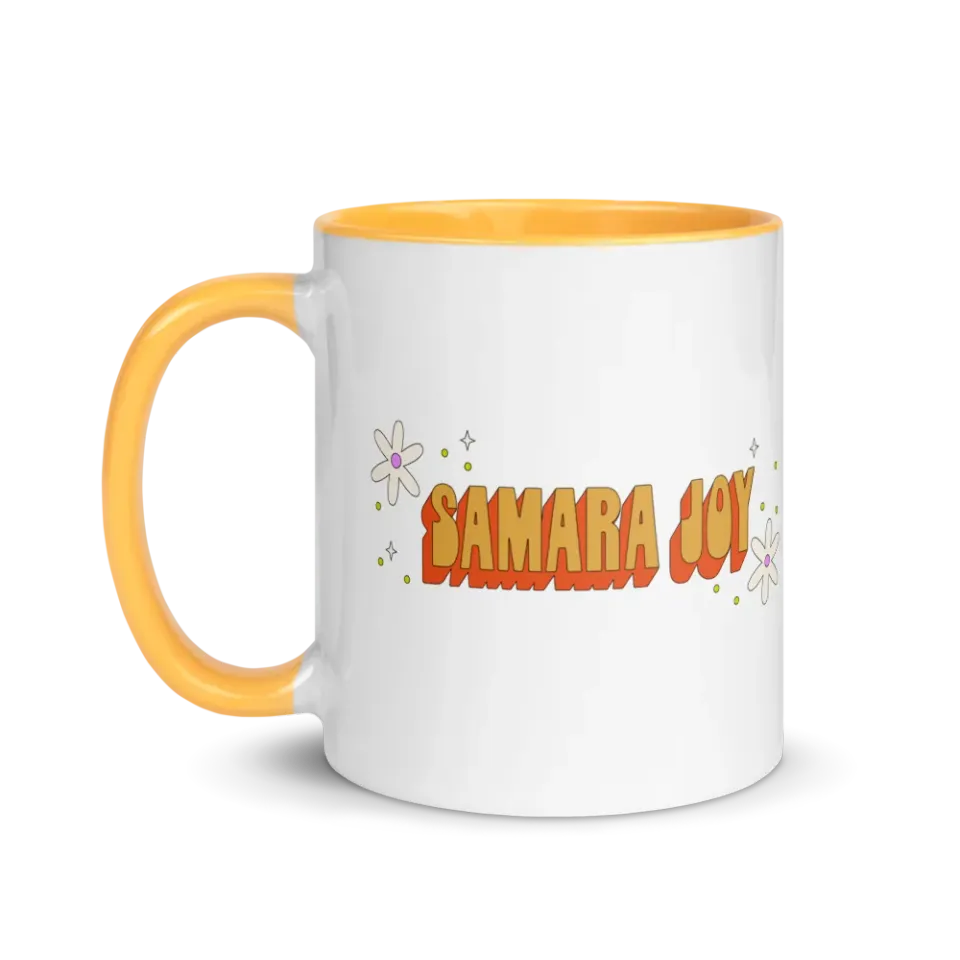 Samara Joy krus keramikk gul 11 oz