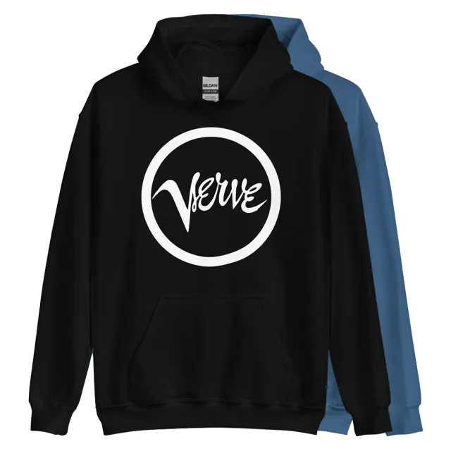 Verve Classic Hoodie hettegenser hvit logo