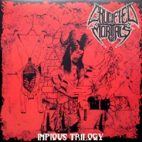 Crucified Mortals Faithxtractor split LP vinyl death metal