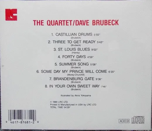 Dave Brubeck The Quartet CD brukt cool jazz