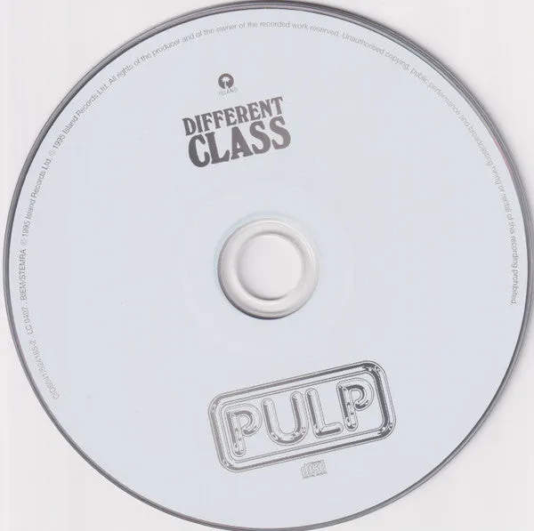 Pulp Different Class CD album hvit disc brukt