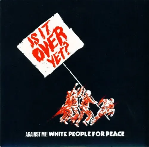 Against Me! White People For Peace 7" vinyl hvit brukt
