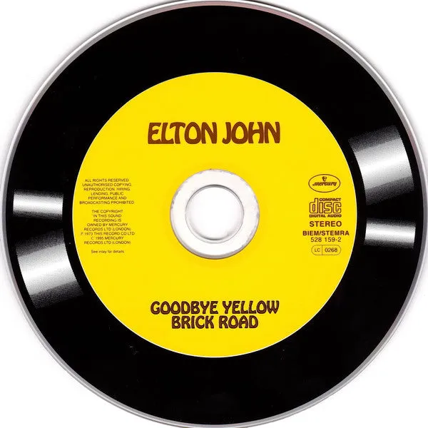 Elton John Goodbye Yellow Brick Road CD remaster brukt