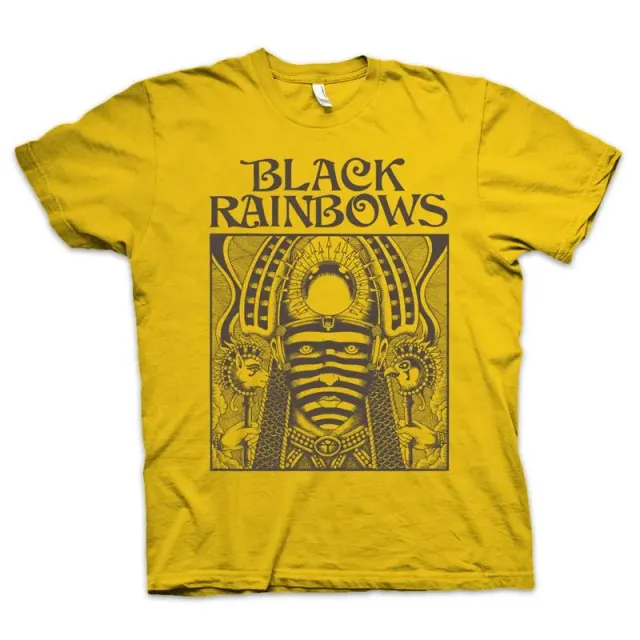 Black Rainbows #14 Yellow/Brown t-skjorte gulbrun