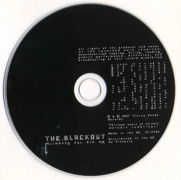 The Blackout We Are The Dynamite CD brukt metalcore