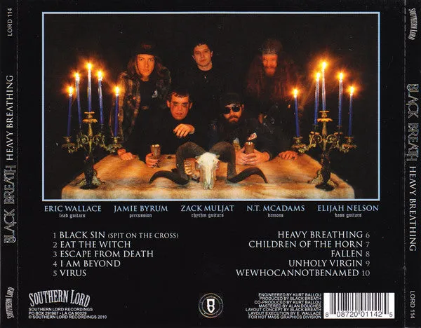 Black Breath Heavy Breathing CD brukt album death metal