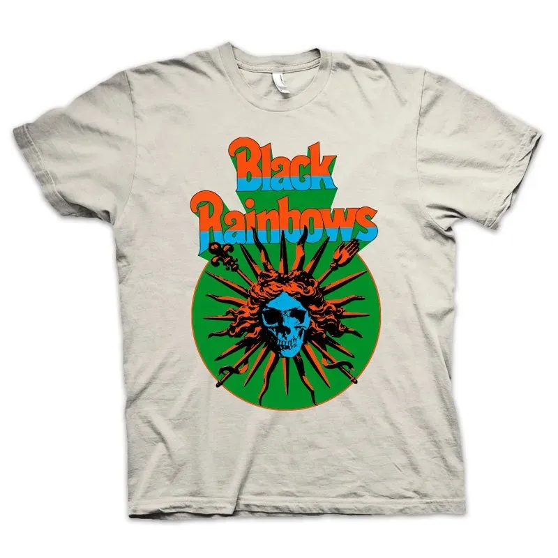 Black Rainbows #28 t-skjorte natural bomull