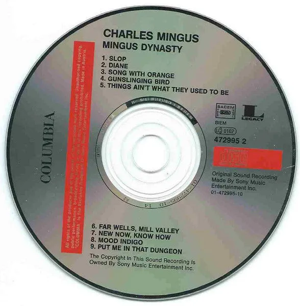 Charles Mingus Mingus Dynasty CD brukt album remaster