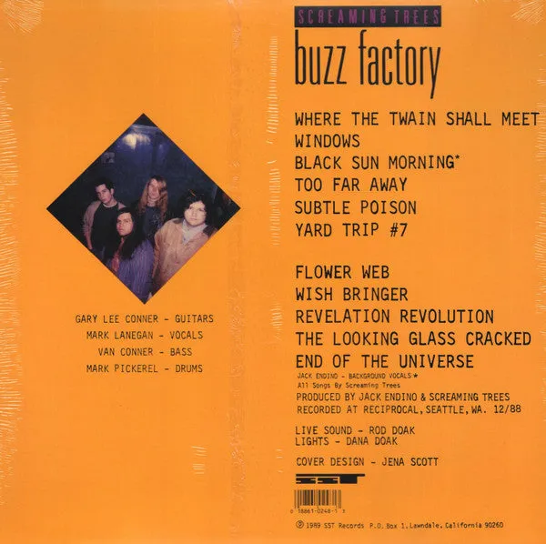 Screaming Trees Buzz Factory LP vinyl reissue brukt