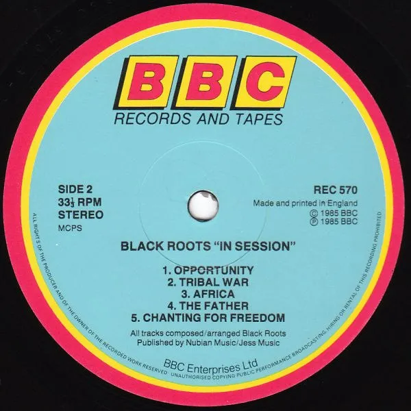 Black Roots In Session LP vinylplate brukt roots reggae
