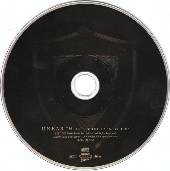 Unearth III In The Eyes Of Fire CD brukt metalcore